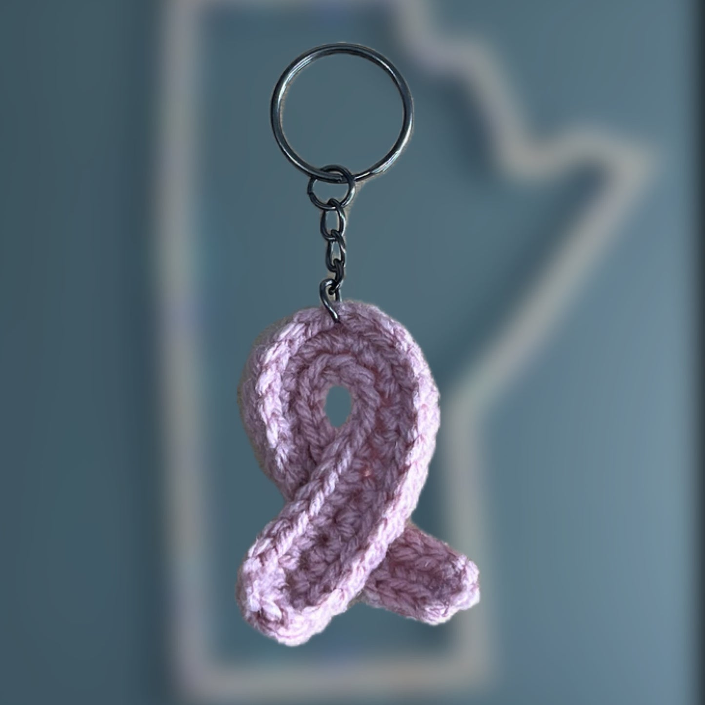 Breast Cancer Ribbon Keychain